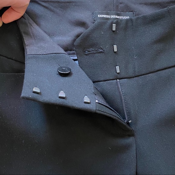 Express Wide Leg Dress Pants Black Sz OS - Picture 6 of 7